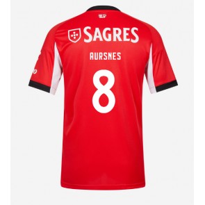 Benfica Fredrik Aursnes #8 Hemmatröja 2025-26 Kortärmad